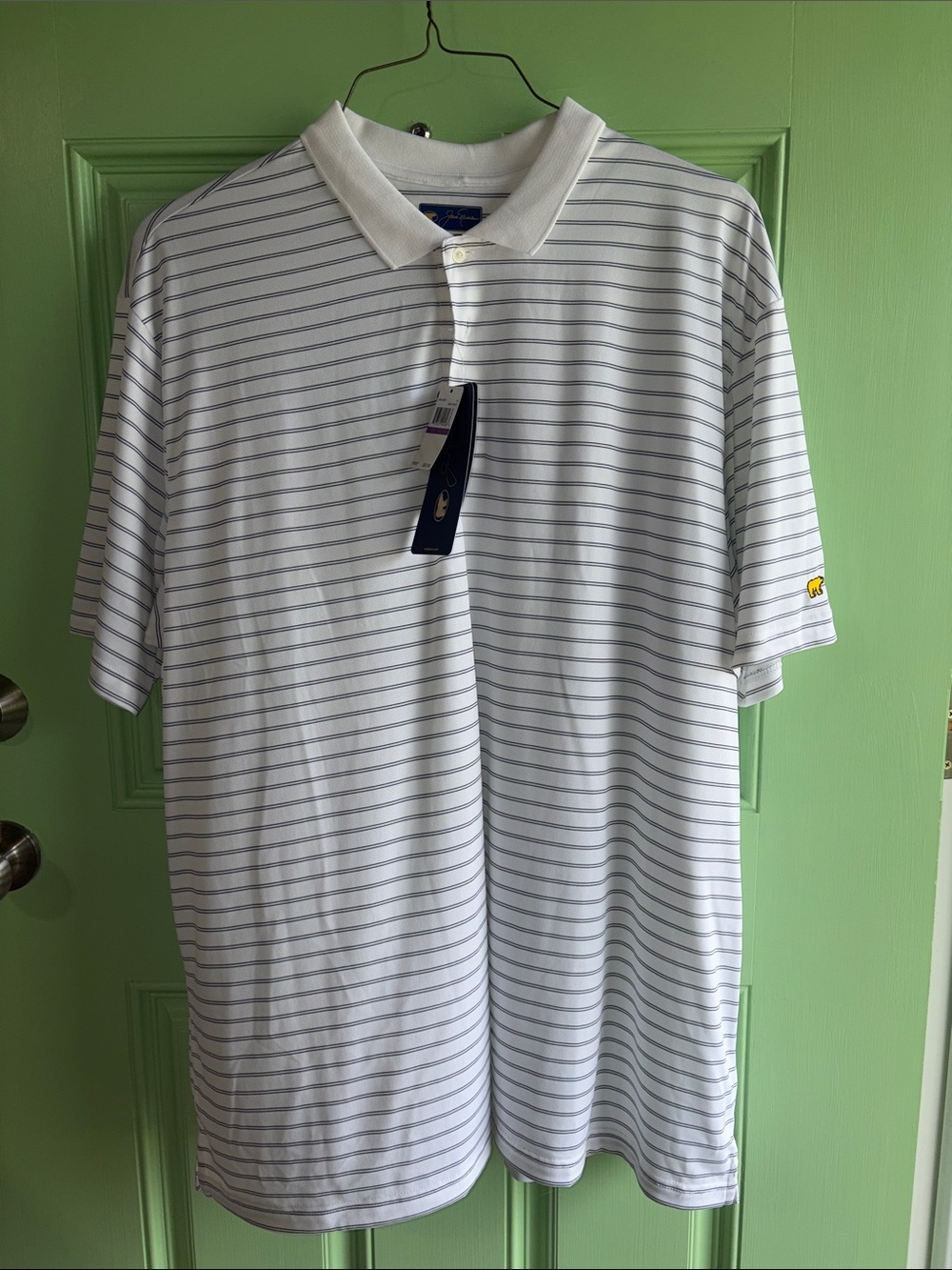 NWT Jack Nicklaus White Striped Shirt - Men’s size XXL